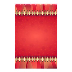 Background Red Abstract Shower Curtain 48  x 72  (Small) 