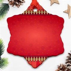 Background Red Abstract Ornament (Snowflake)