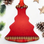 Background Red Abstract Ornament (Christmas Tree)  Front