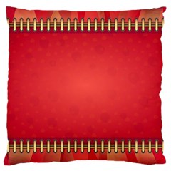 Background Red Abstract Large Cushion Case (Two Sides)