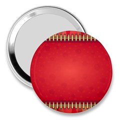 Background Red Abstract 3  Handbag Mirrors