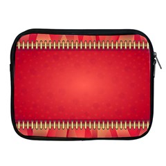 Background Red Abstract Apple Ipad 2/3/4 Zipper Cases by Nexatart