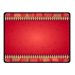 Background Red Abstract Double Sided Fleece Blanket (Small) 