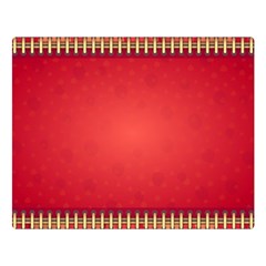 Background Red Abstract Double Sided Flano Blanket (Large) 