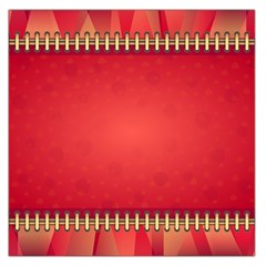 Background Red Abstract Large Satin Scarf (Square)