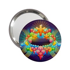 Badge Abstract Abstract Design 2 25  Handbag Mirrors by Nexatart