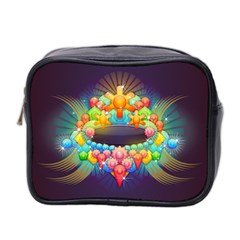 Badge Abstract Abstract Design Mini Toiletries Bag 2-side by Nexatart