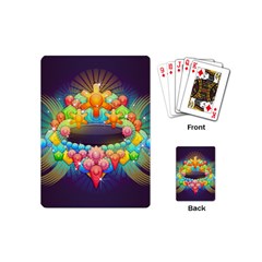 Badge Abstract Abstract Design Playing Cards (mini)  by Nexatart