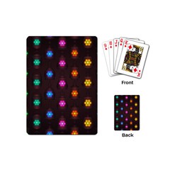 Lanterns Background Lamps Light Playing Cards (mini)  by Nexatart