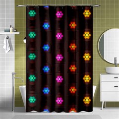 Lanterns Background Lamps Light Shower Curtain 48  X 72  (small)  by Nexatart