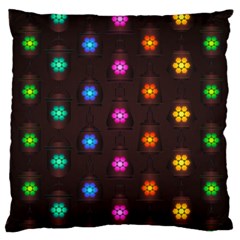 Lanterns Background Lamps Light Large Cushion Case (two Sides) by Nexatart