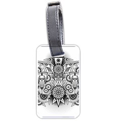 Forest Patrol Tribal Abstract Luggage Tags (one Side)  by Nexatart