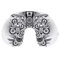 Forest Patrol Tribal Abstract Travel Neck Pillows by Nexatart