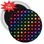 Background Colorful Geometric 3  Magnets (10 pack)  Front