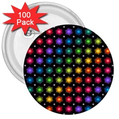 Background Colorful Geometric 3  Buttons (100 Pack)  by Nexatart