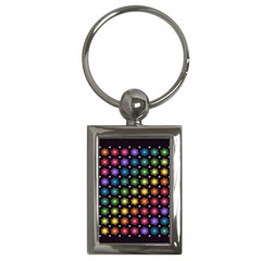 Background Colorful Geometric Key Chains (rectangle)  by Nexatart