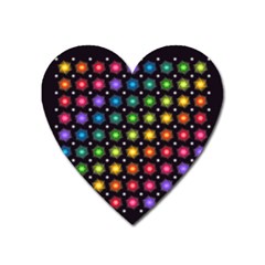 Background Colorful Geometric Heart Magnet by Nexatart