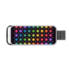 Background Colorful Geometric Portable Usb Flash (two Sides) by Nexatart