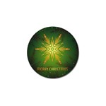 Christmas Snowflake Card E Card Golf Ball Marker (4 pack) Front