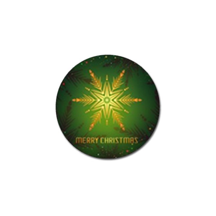 Christmas Snowflake Card E Card Golf Ball Marker (4 pack)