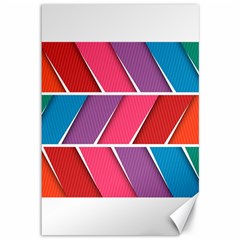 Abstract Background Colorful Canvas 12  X 18   by Nexatart