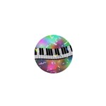 Piano Keys Music Colorful 3d 1  Mini Buttons Front