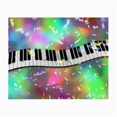 Piano Keys Music Colorful 3d Small Glasses Cloth by Nexatart