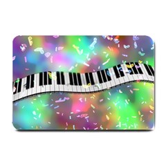 Piano Keys Music Colorful 3d Small Doormat  by Nexatart