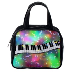 Piano Keys Music Colorful 3d Classic Handbags (one Side) by Nexatart