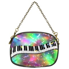 Piano Keys Music Colorful 3d Chain Purses (one Side)  by Nexatart