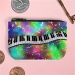 Piano Keys Music Colorful 3d Mini Coin Purses Front