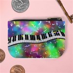 Piano Keys Music Colorful 3d Mini Coin Purses Back