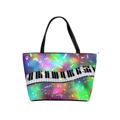 Piano Keys Music Colorful 3d Shoulder Handbags by Nexatart