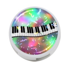 Piano Keys Music Colorful 3d 4-port Usb Hub (one Side) by Nexatart