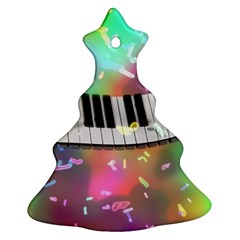 Piano Keys Music Colorful 3d Christmas Tree Ornament (two Sides) by Nexatart