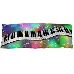 Piano Keys Music Colorful 3d Body Pillow Case Dakimakura (two Sides) by Nexatart