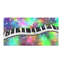 Piano Keys Music Colorful 3d Satin Wrap by Nexatart