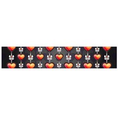 Love Heart Background Large Flano Scarf 