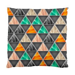 Abstract Geometric Triangle Shape Standard Cushion Case (two Sides) by Nexatart