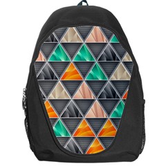 Abstract Geometric Triangle Shape Backpack Bag by Nexatart