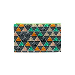 Abstract Geometric Triangle Shape Cosmetic Bag (xs) by Nexatart