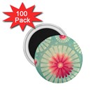 Background Floral Flower Texture 1.75  Magnets (100 pack)  Front