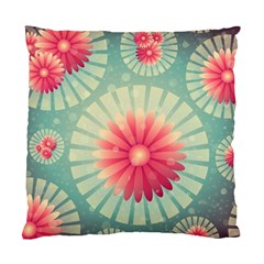 Background Floral Flower Texture Standard Cushion Case (one Side) by Nexatart