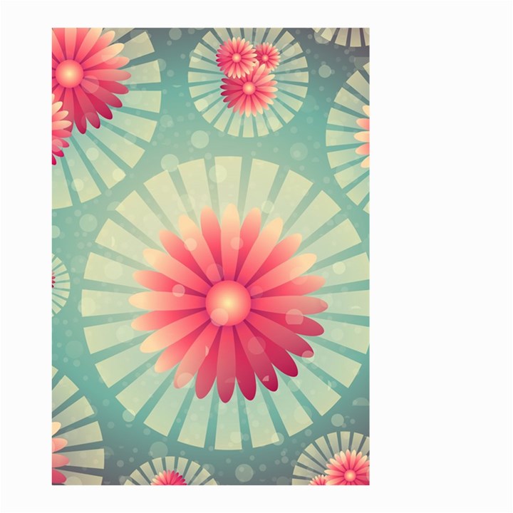 Background Floral Flower Texture Small Garden Flag (Two Sides)