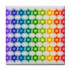 Background Colorful Geometric Tile Coasters by Nexatart