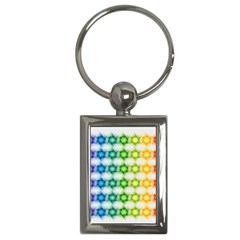 Background Colorful Geometric Key Chains (rectangle) 