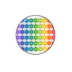 Background Colorful Geometric Hat Clip Ball Marker (4 Pack)