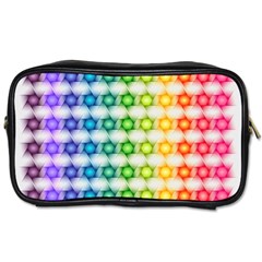 Background Colorful Geometric Toiletries Bags by Nexatart