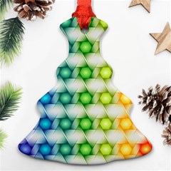 Background Colorful Geometric Christmas Tree Ornament (two Sides)