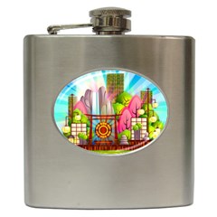 Zen Garden Japanese Nature Garden Hip Flask (6 Oz) by Nexatart